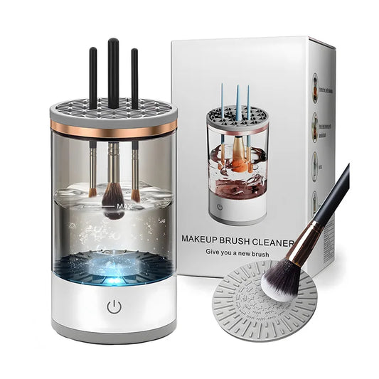 Nettoyeur de Pinceaux Maquillage Électrique 3 en 1